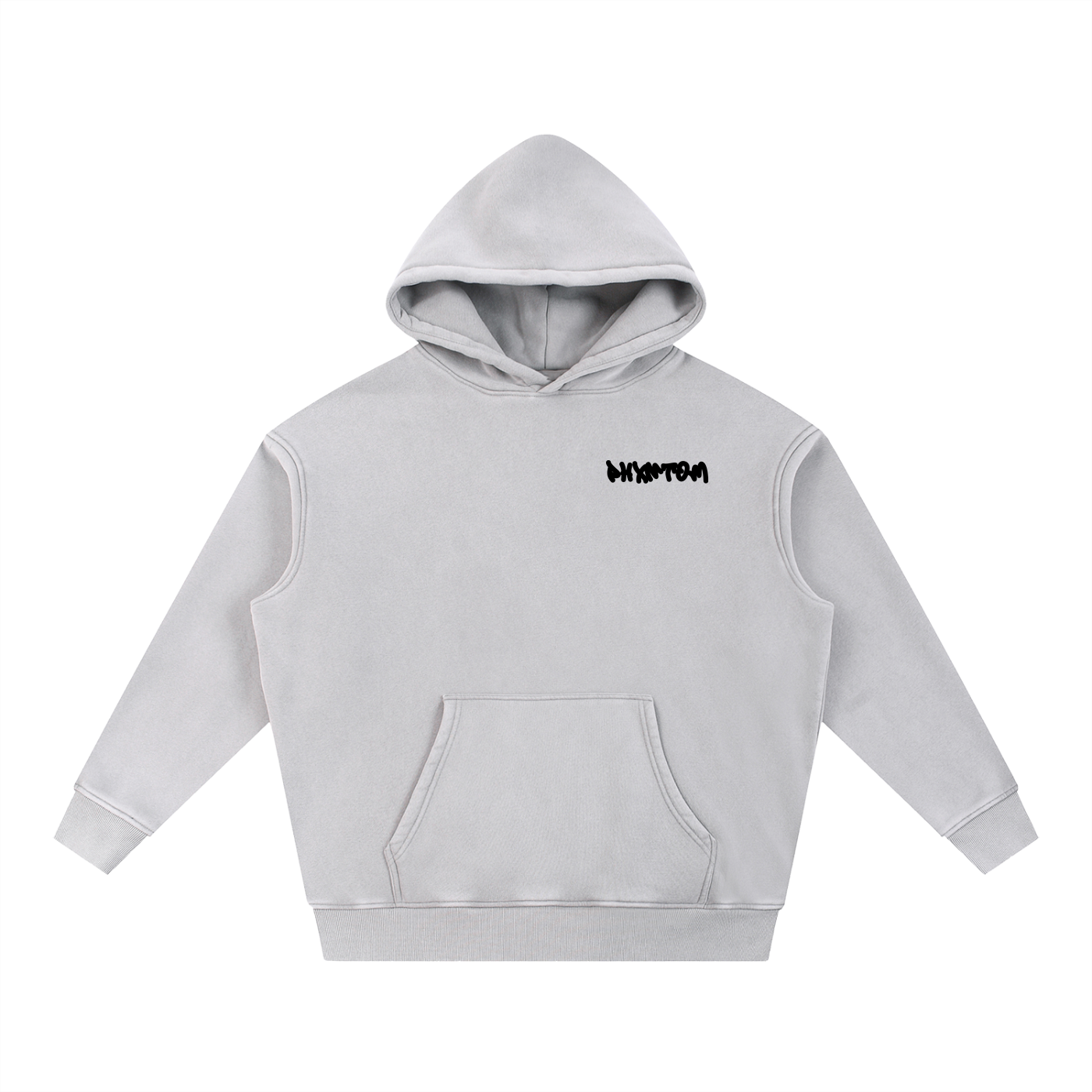 PHXNTOM Chaos Washed Hoodie - Black Logo