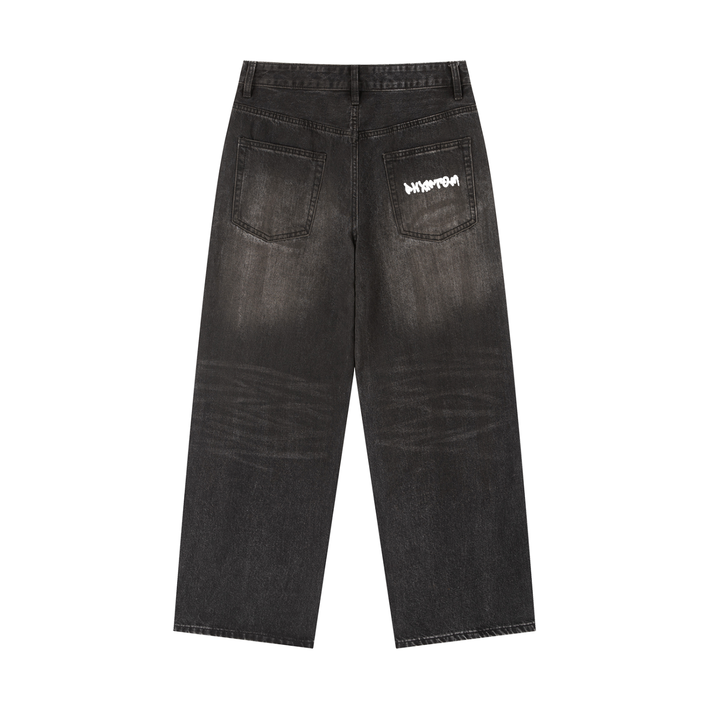 PHXNTOM Chaos Black Jeans - White Logo