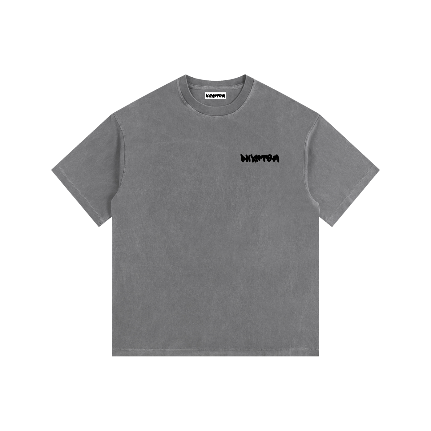 PHXNTOM Chaos Washed Tee - Black Logo