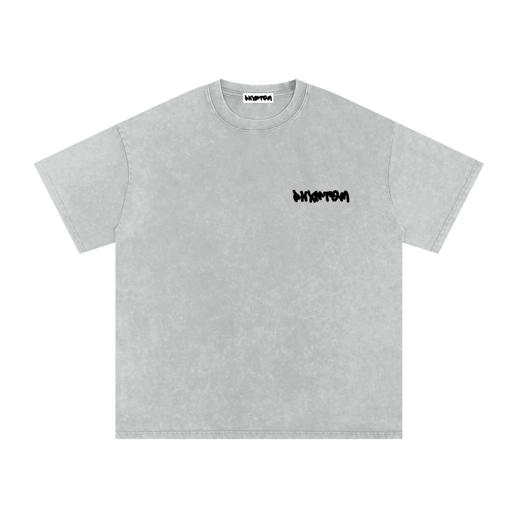 PHXNTOM Chaos Washed Tee - Black Logo