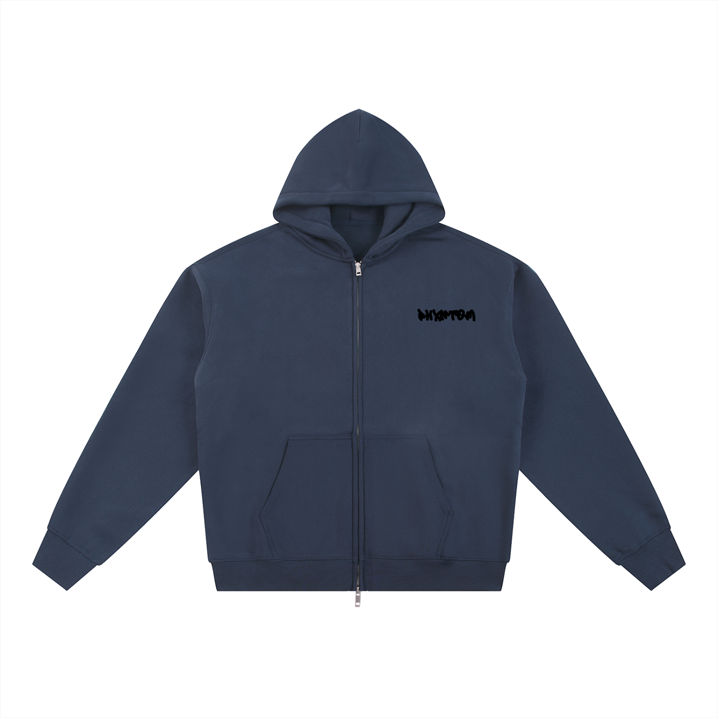 PHXNTOM Chaos Zip-Up Hoodie - Black Logo