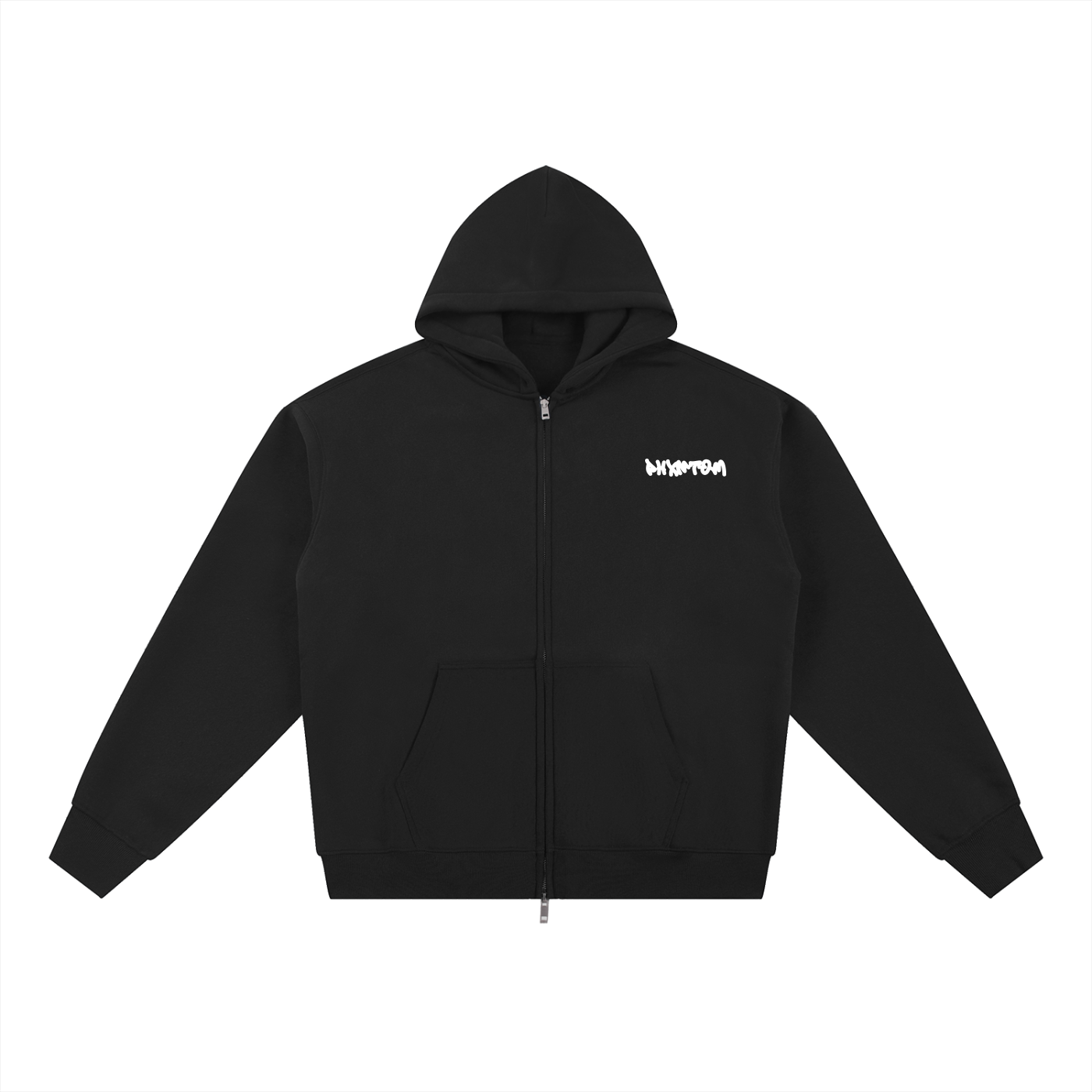 PHXNTOM Chaos Zip-Up Hoodie - White Logo