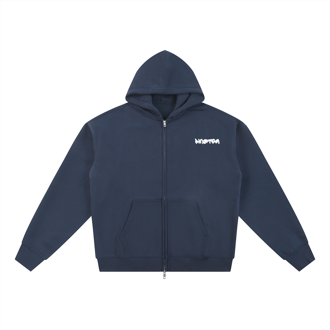 PHXNTOM Chaos Zip-Up Hoodie - White Logo