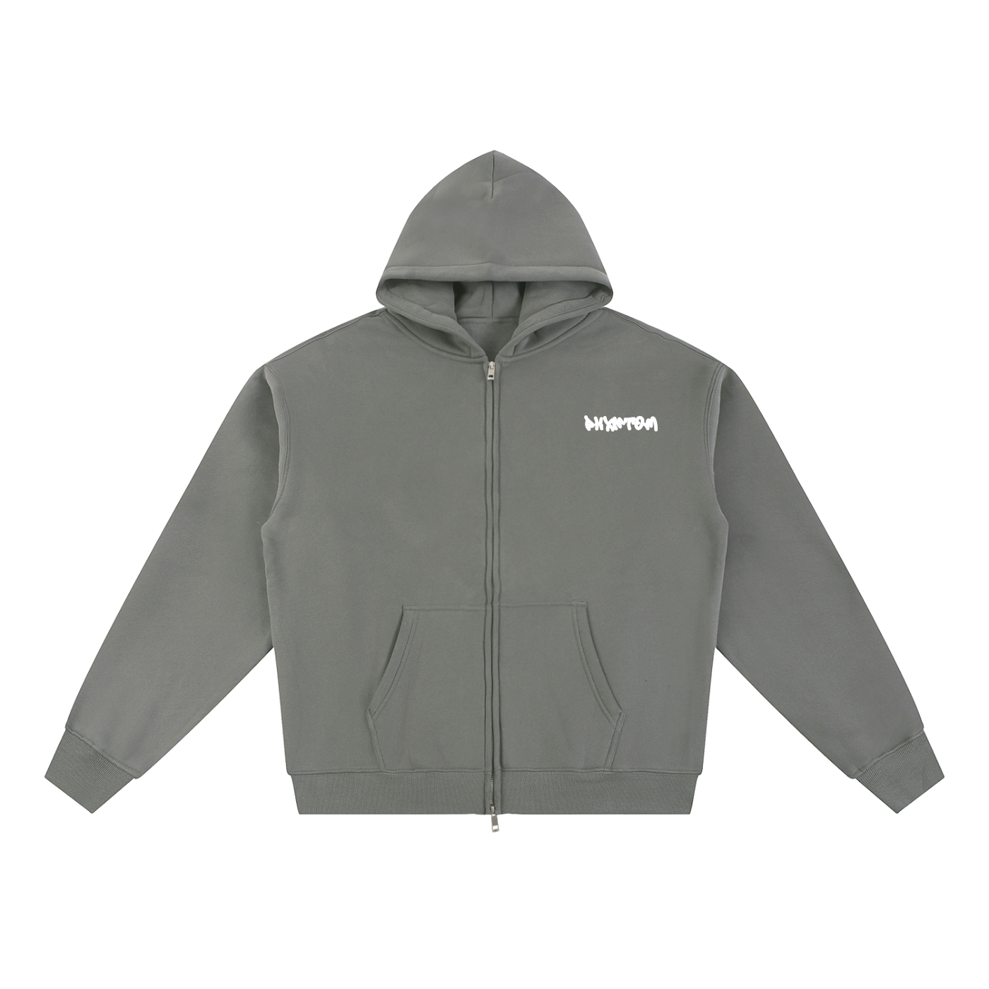 PHXNTOM Chaos Zip-Up Hoodie - White Logo