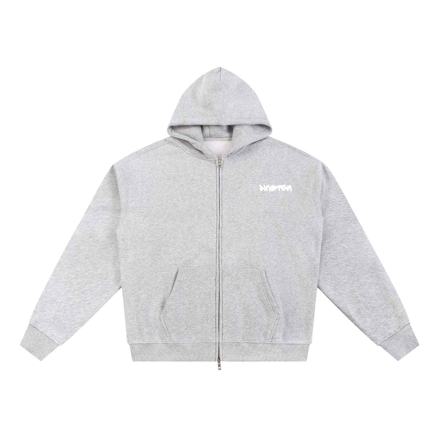 PHXNTOM Chaos Zip-Up Hoodie - White Logo