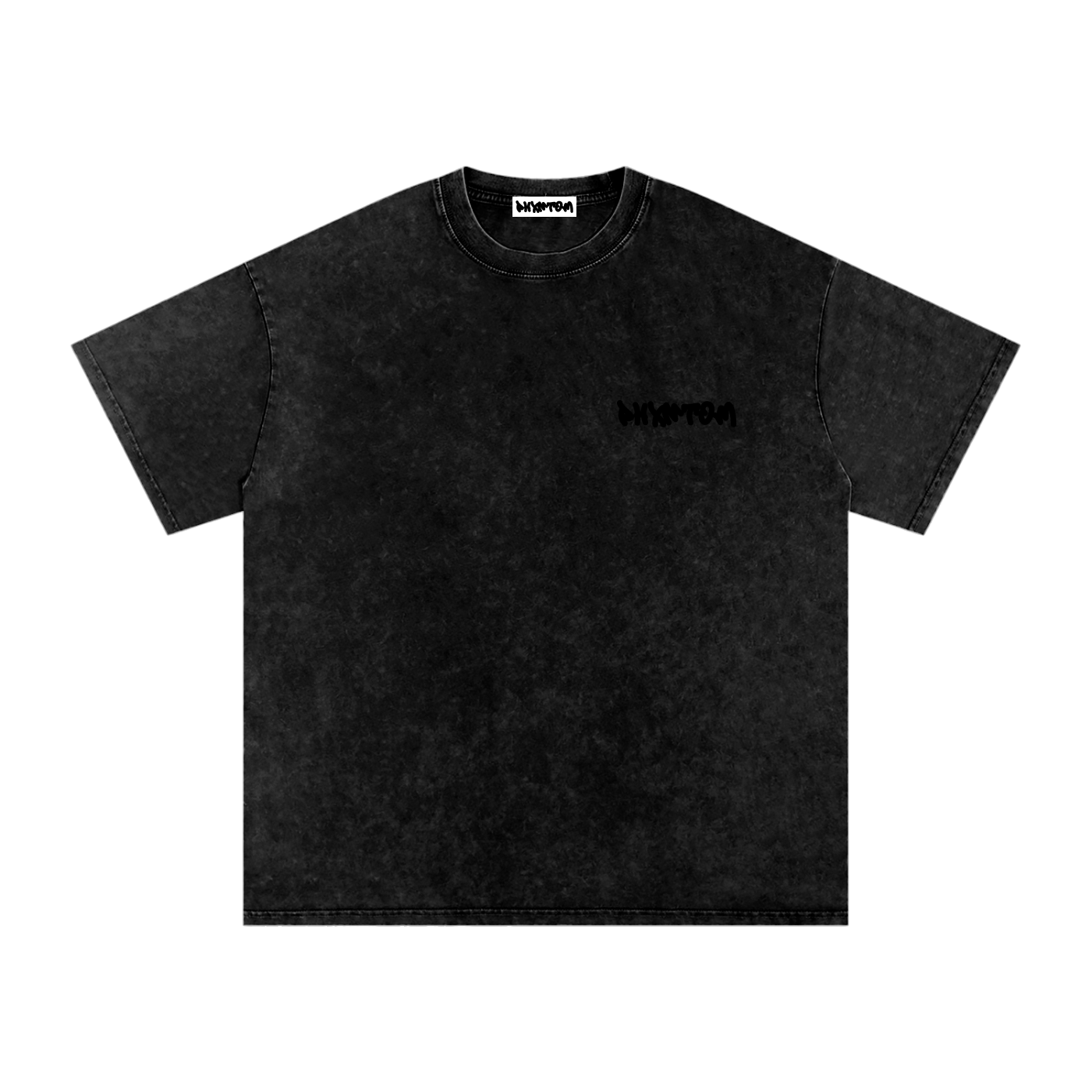 PHXNTOM Chaos Washed Tee - Black Logo