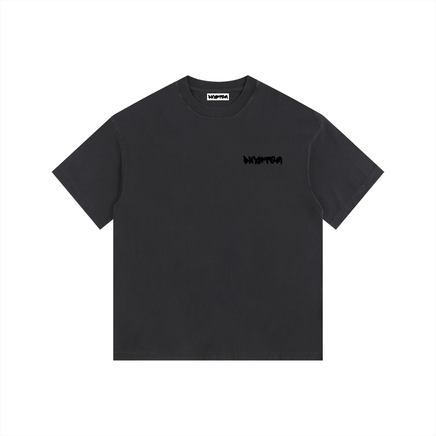 PHXNTOM Chaos Washed Tee - Black Logo