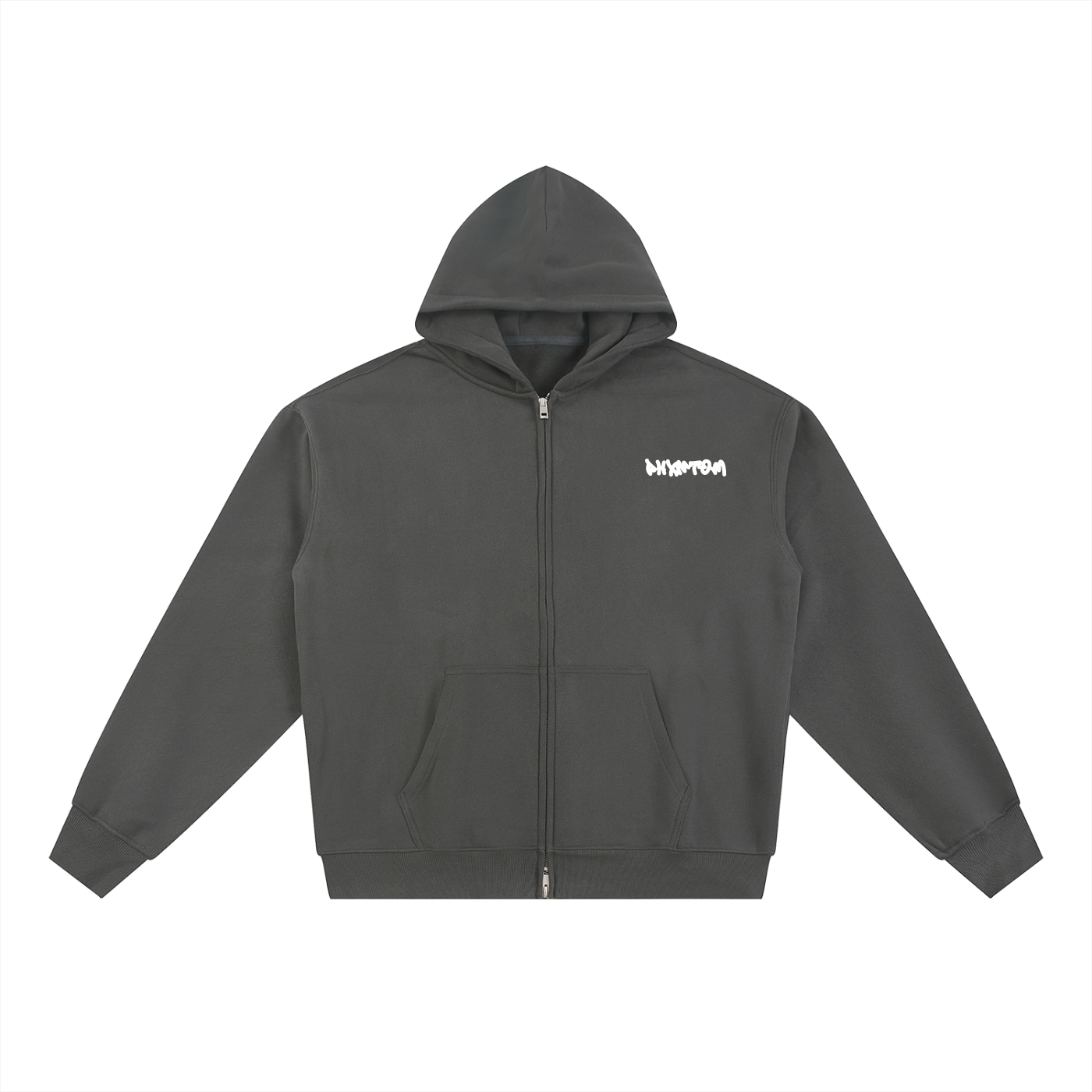 PHXNTOM Chaos Zip-Up Hoodie - White Logo