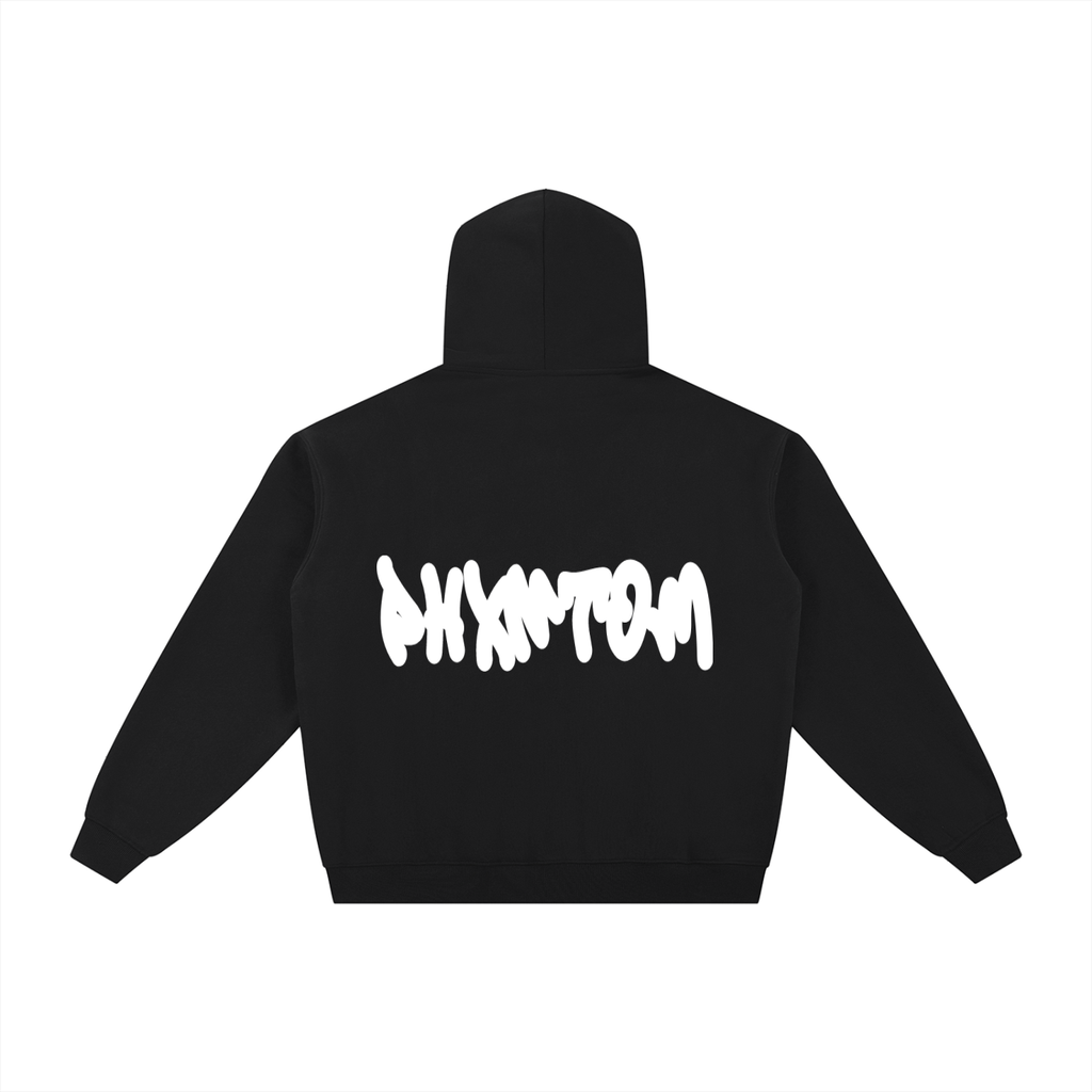 PHXNTOM Chaos Zip-Up Hoodie - White Logo