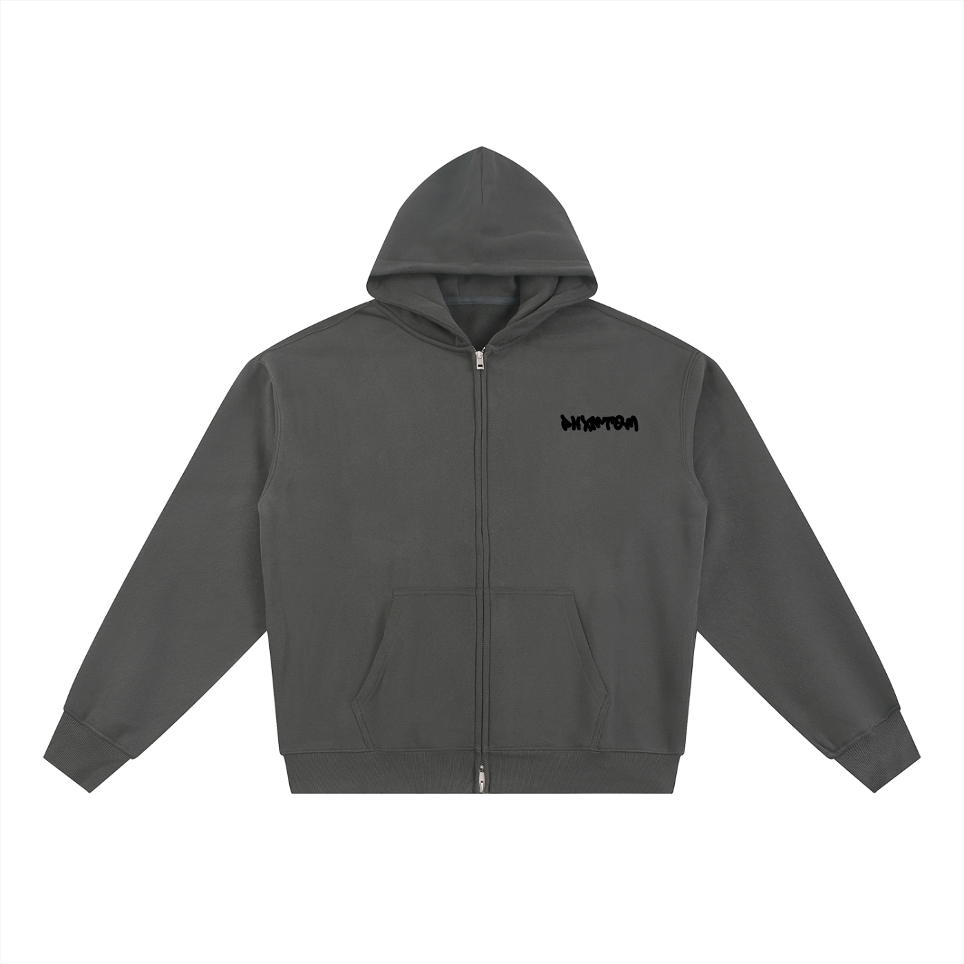 PHXNTOM Chaos Zip-Up Hoodie - Black Logo