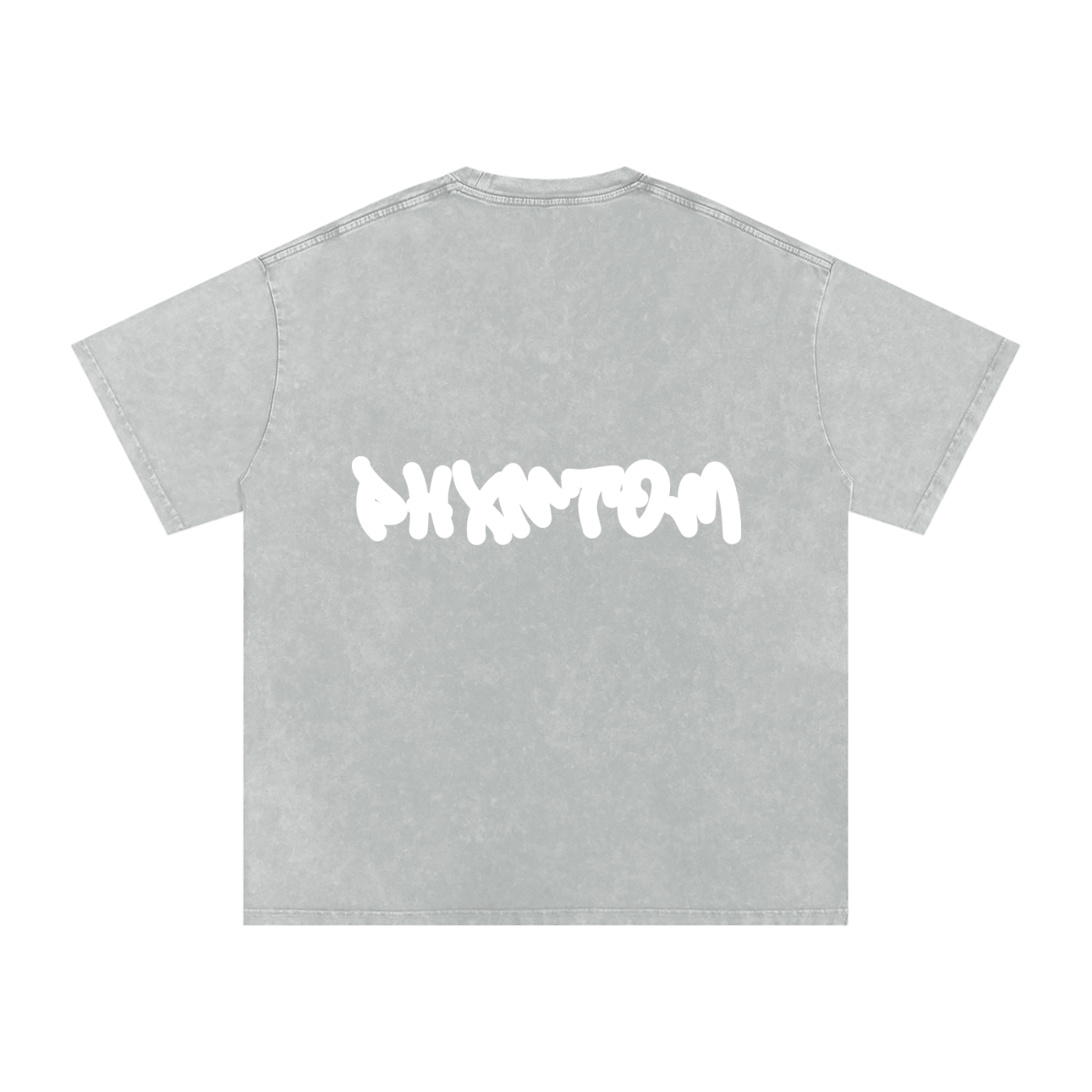 PXHNTOM Chaos Washed Tee - White Logo