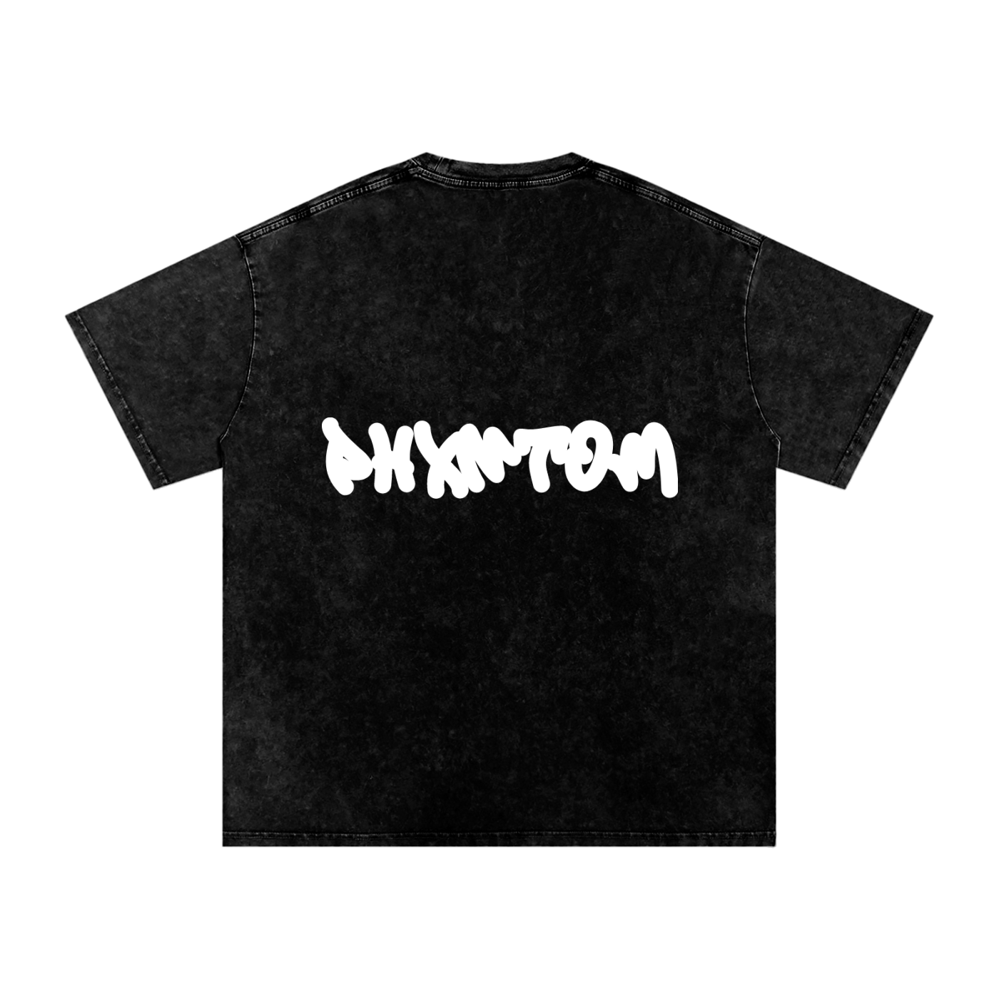 PXHNTOM Chaos Washed Tee - White Logo