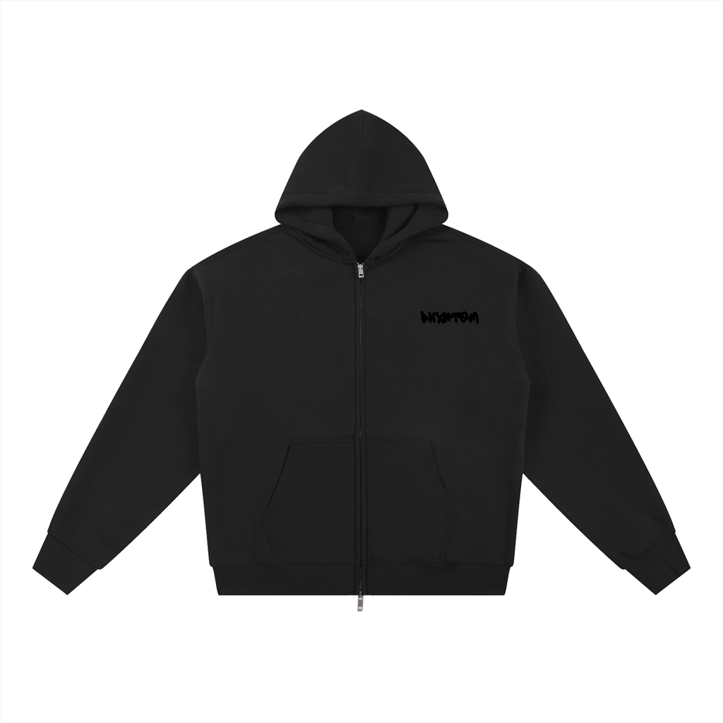 PHXNTOM Chaos Zip-Up Hoodie - Black Logo