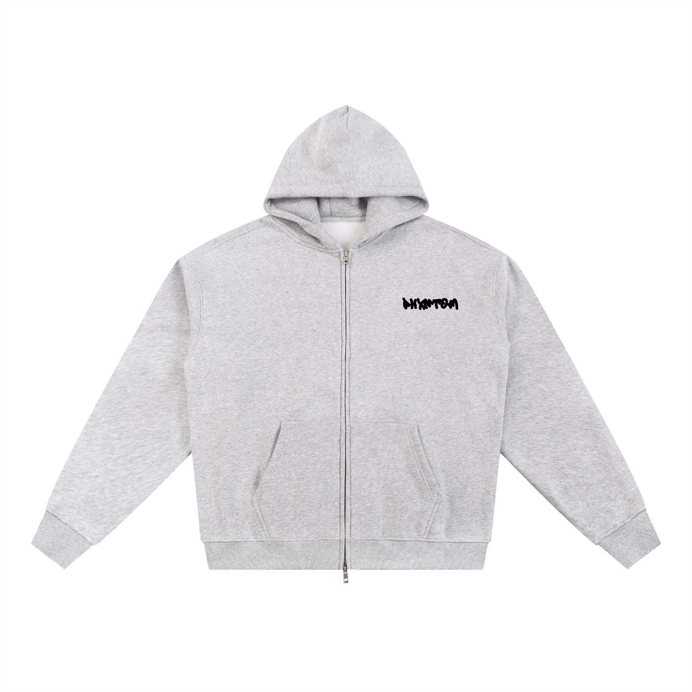 PHXNTOM Chaos Zip-Up Hoodie - Black Logo