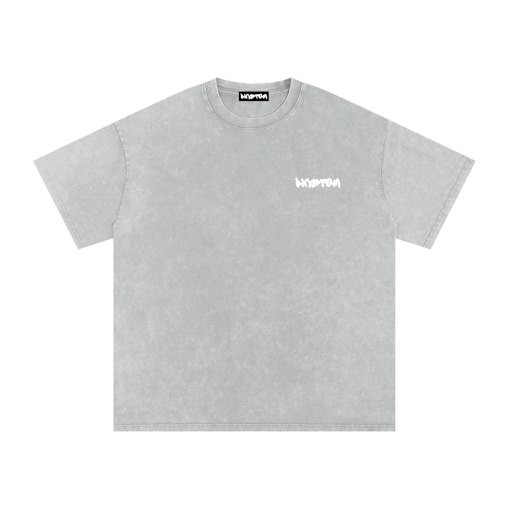 PXHNTOM Chaos Washed Tee - White Logo