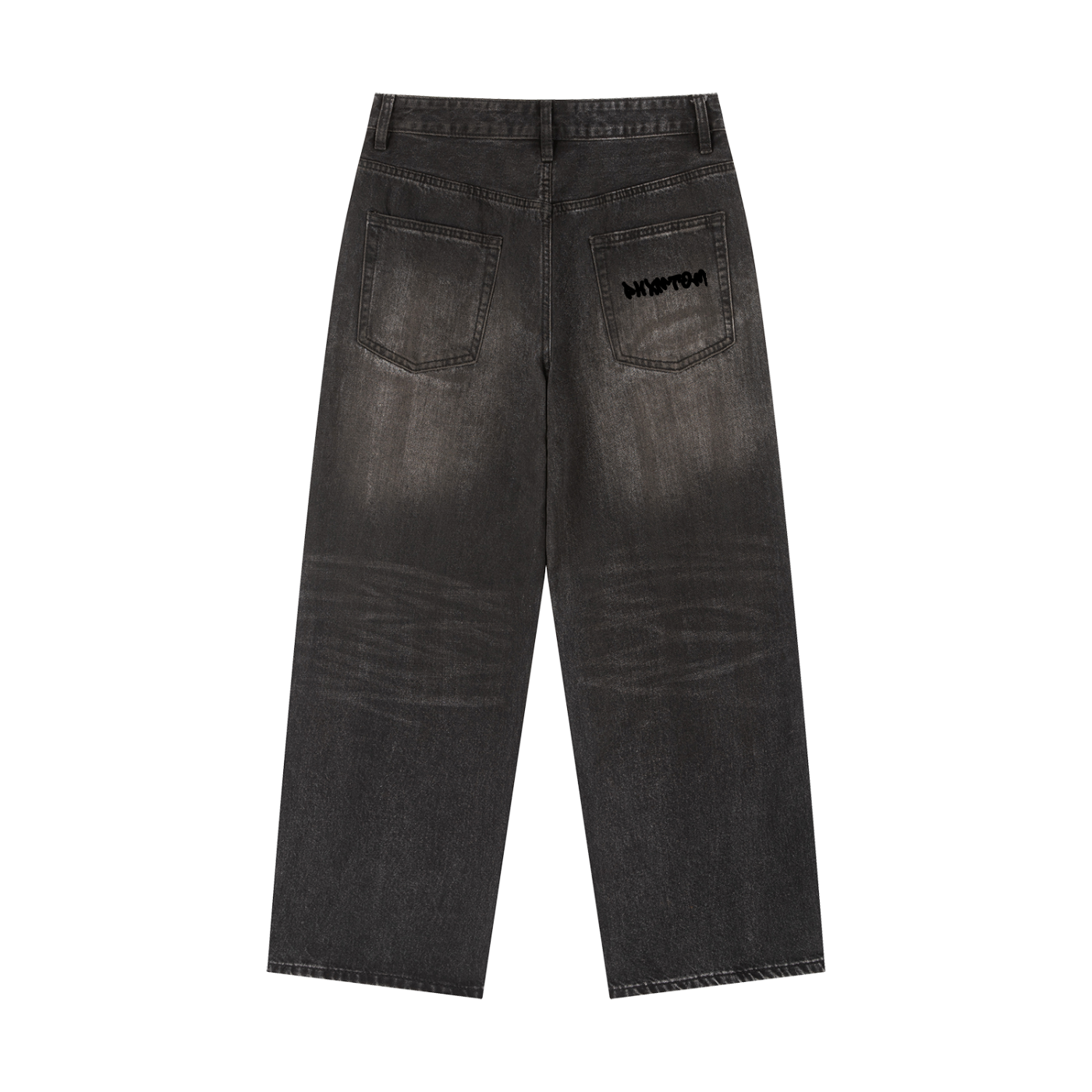 PHXNTOM Chaos Black Jeans - Black Logo