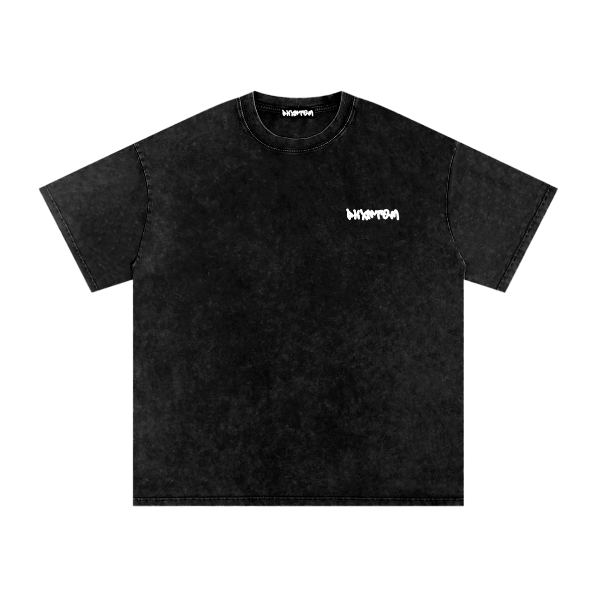 PXHNTOM Chaos Washed Tee - White Logo